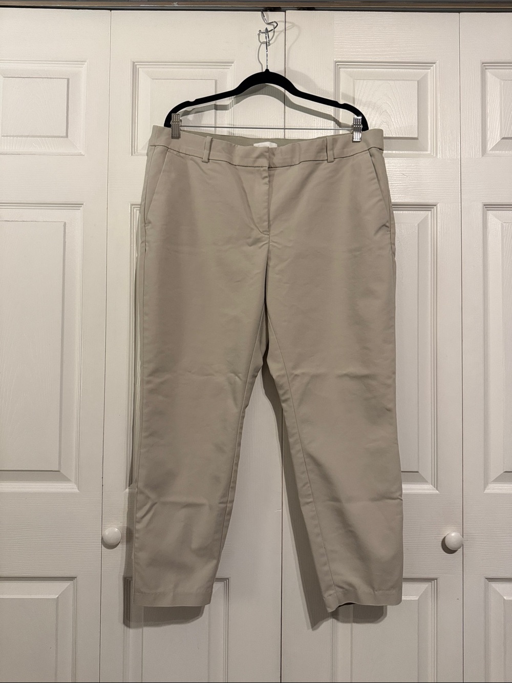 H&M Slack, Beige with spring green undertones, Women's size 18